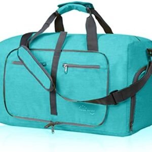 Felipe Varela 65L Duffle Bag with Shoes Compartment and Adjustable Strap,Foldable Travel Duffel Bags for Men Women,Waterproof Duffel Bags