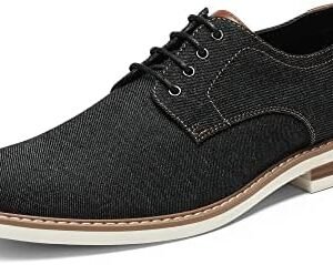 Bruno Marc Men's Dress Oxfords Denim Shoes