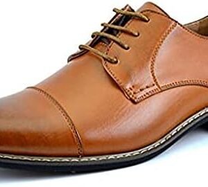 DREAM PAIRS Moda Italy Men's Prince Classic Modern Formal Oxford Wingtip Lace Up Dress Shoes